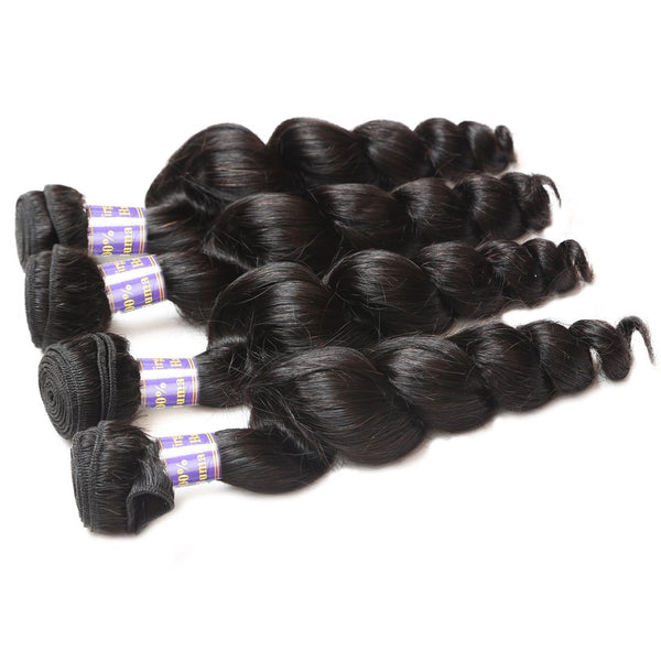 Easy Hair 10A Grade Top Sale 4 Bundles Brazilian Virgin Hair Loose Wave Human Hair Extensions - Easy Hair