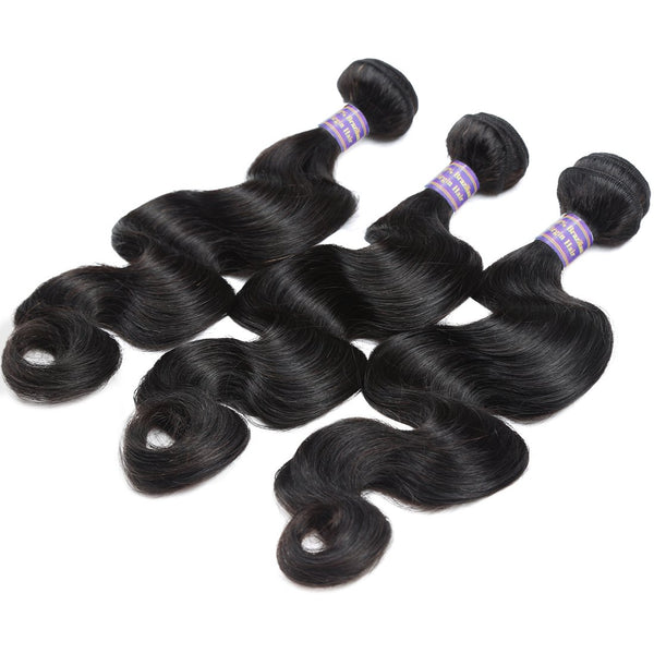 Easy Hair 10A Indian Body Wave 3 bundles With 13*4 Lace Frontal Closure - Easy Hair