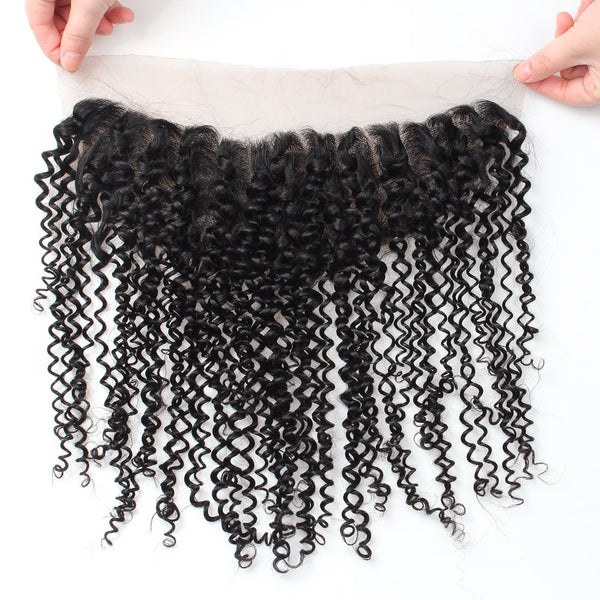 Easy Hair Peruvian Curly Virgin Human Hair 13X4 Lace Frontal Closure 1pc/lot - Easy Hair