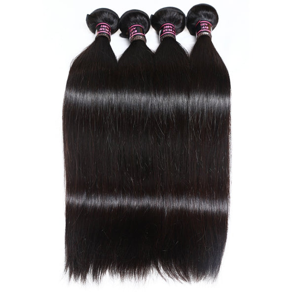 Easy Hair Brazilian Virgin Hair Straight Human Hair Weave 4pcs/Lot - Easy Hair