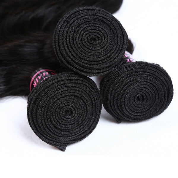 Easy Hair Brazilian Body Wave Hair 3 Bundles Unprocessed Human Hair Weave - Easy Hair