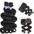 Easy Hair 10A Indian Virgin Hair Body Wave 4 Bundles With Closure Unprocessed Human Hair Bundles - Easy Hair