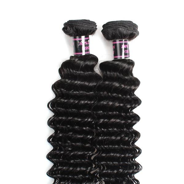 Easy Hair Indian Deep Wave Virgin Hair Deep Wave Human Hair 4 Bundles - Easy Hair