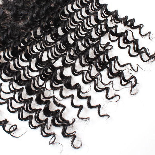 Easy Hair Brazilian Lace Frontal Deep Wave Closure 13x4 Ear To Ear Lace Frontal - Easy Hair