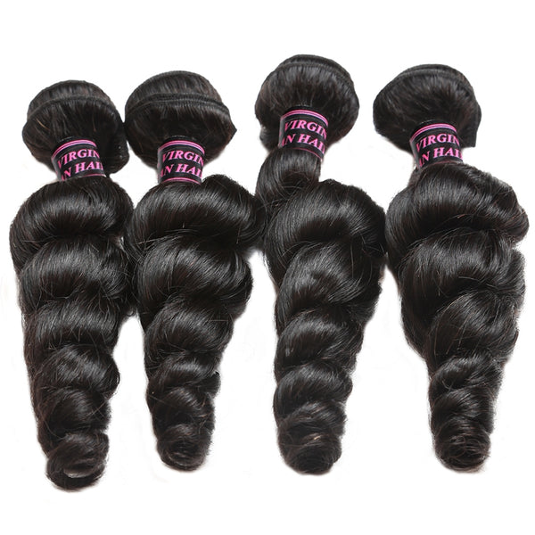 Easy Hair Malaysian Loose Wave Hair Unprocessed Virgin Human Hair 4 Bundles - Easy Hair