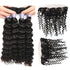 Easy Hair 10A Brazilian Deep Wave Hair 4 Bundles With Lace Frontal Closure - Easy Hair