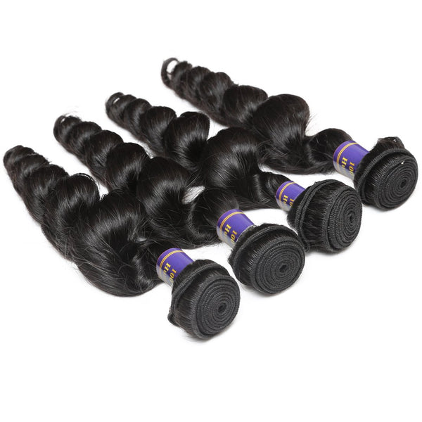 Easy Hair 10A  4 Bundles Malaysian Human Hair Loose Wave 100% Unprocessed Virgin Hair - Easy Hair