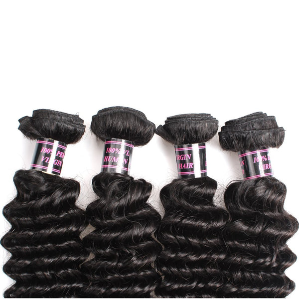 Easy Hair Brazilian Virgin Deep Wave Hair Bundles 4pcs/lot - Easy Hair