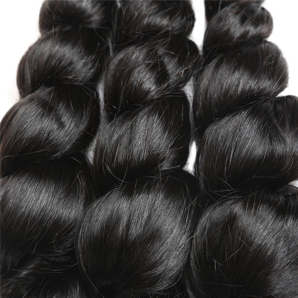 Easy Hair 10A Grade Top Sale 4 Bundles Brazilian Virgin Hair Loose Wave Human Hair Extensions - Easy Hair