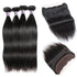 Easy Hair 10A Peruvian Straight Virgin Hair 4 Bundles with 13x4 Lace Frontal - Easy Hair