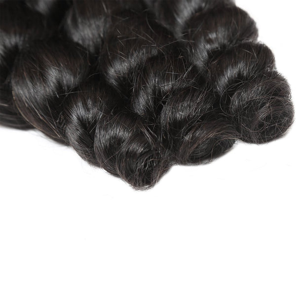 Easy Hair 10A Brazilian Loose Wave Virgin Hair 3 Bundles With 13x4 Lace Frontal - Easy Hair