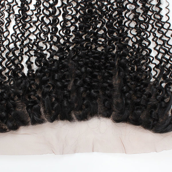 Easy Hair 10A Brazilian Kinky Curly Virgin Human Hair 4 Bundles with 13x4 Lace Frontal Closure - Easy Hair