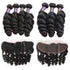 Easy Hair 10A Malaysian Loose Wave Virgin Hair 3 Bundles With 13x4 Lace Frontal - Easy Hair