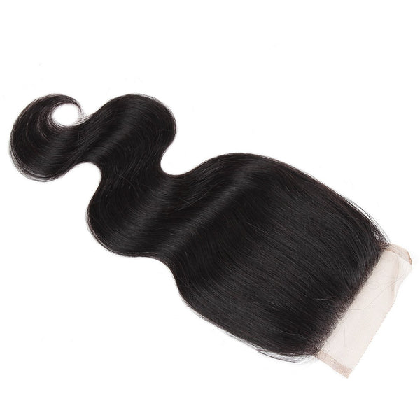 Easy Hair Peruvian Virgin Hair Body Wave Lace Closure 4x4 Swiss Lace Closure - Easy Hair