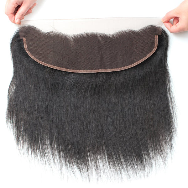 Easy Hair Peruvian Virgin Hair Straight Lace Frontal 13x4 Ear To Ear Closure - Easy Hair