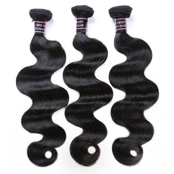 Easy Hair Peruvian Virgin Hair Body Wave Unprocessed Human Hair Weave 3pcs/lot - Easy Hair
