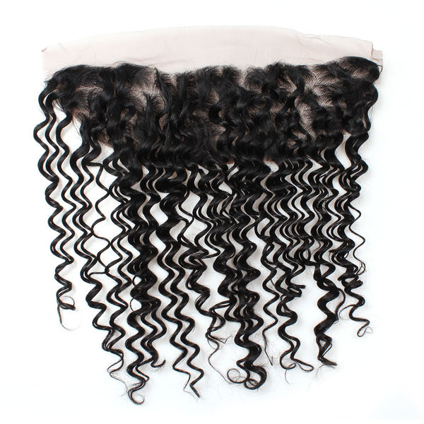 Easy Hair Brazilian Lace Frontal Deep Wave Closure 13x4 Ear To Ear Lace Frontal - Easy Hair