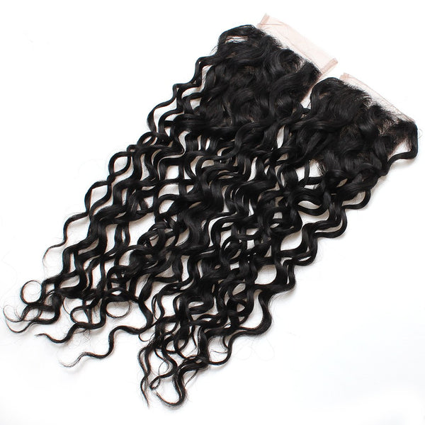 Easy Hair Virgin Brazilian Water Wave Human Hair 3 Bundles With Lace Closure - Easy Hair