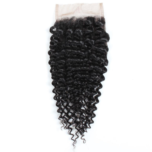Easy Hair Peruvian Curly Lace Closure 4x4 Swiss Lace Closure Human Hair - Easy Hair