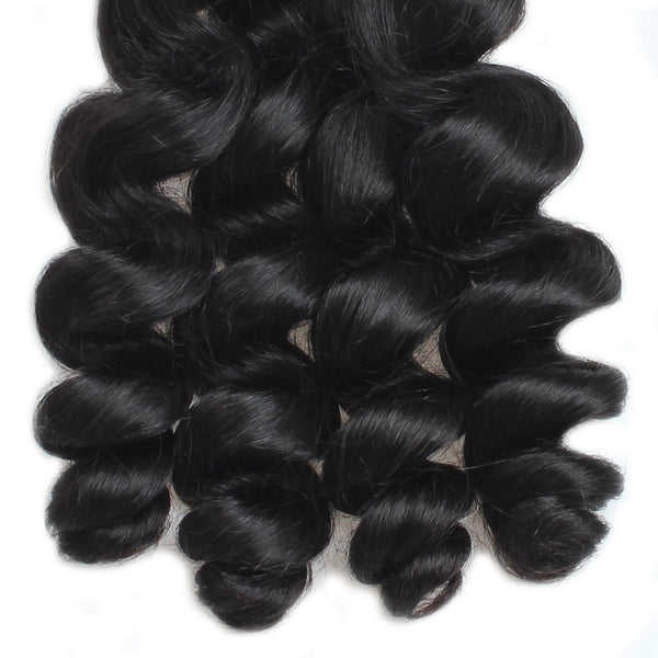 Easy Hair Virgin Peruvian Loose Wave 4 Bundles Human Hair Weave - Easy Hair