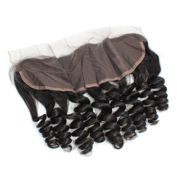 Easy Hair 10A Hair Peruvian Loose Wave Virgin Hair 4 Bundles with 13x4 Lace Frontal - Easy Hair