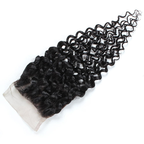 Easy Hair Peruvian Curly Lace Closure 4x4 Swiss Lace Closure Human Hair - Easy Hair