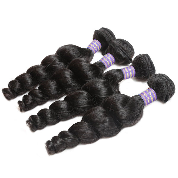 Easy Hair 10A Grade Top Sale 4 Bundles Brazilian Virgin Hair Loose Wave Human Hair Extensions - Easy Hair