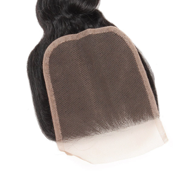 Easy Hair Virgin Indian Lace Closure 4*4 Loose Wave Human Hair Lace Closure - Easy Hair