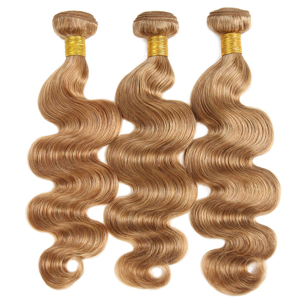 Easy Hair Body Wave Virgin Indian Human Hair 3 Bundles Ombre 30# Human Hair Weave - Easy Hair