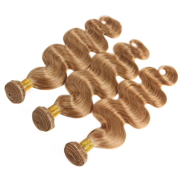 Easy Hair Body Wave Virgin Indian Human Hair 3 Bundles Ombre 30# Human Hair Weave - Easy Hair