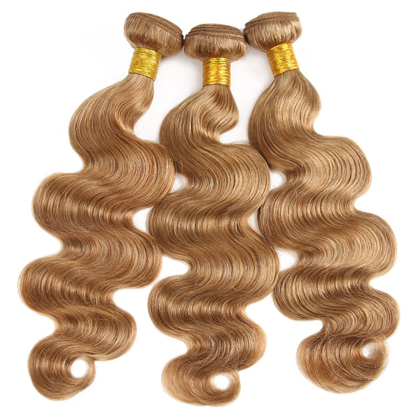 Easy Hair Body Wave Virgin Indian Human Hair 3 Bundles Ombre 30# Human Hair Weave - Easy Hair
