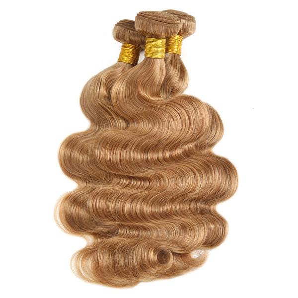 Easy Hair Body Wave Virgin Indian Human Hair 3 Bundles Ombre 30# Human Hair Weave - Easy Hair