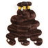 Easy Hair Body Wave Virgin Malaysian Human Hair 3 Bundles Ombre 4# Human Hair Weave 300g - Easy Hair