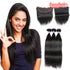 Easy Hair 10A Malaysian Straight Hair Virgin Hair 3 Bundles With 13x4 Lace Frontal - Easy Hair