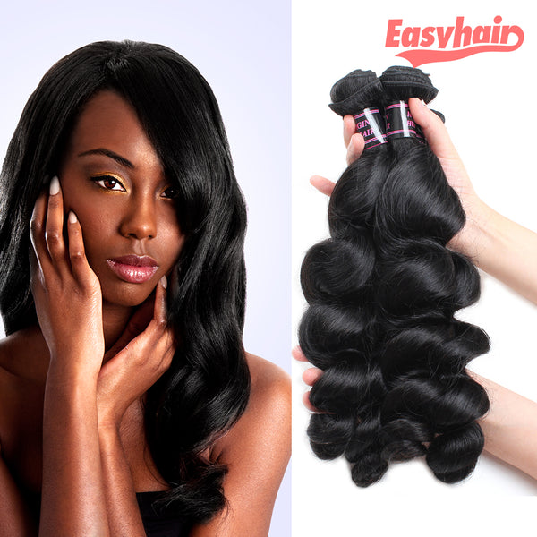 Easy Hair Peruvian Virgin Hair Loose Wave Unprocessed Extensions 3pcs/lot - Easy Hair