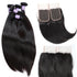 Easy Hair 10A Grade High Quality Malaysian Virgin Hair Straight 4 Bundles With Lace Closure - Easy Hair