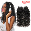 Easy Hair Malaysian Virgin Human Hair Water Wave 3 bundles Natural Color